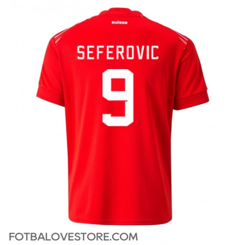 Švýcarsko Haris Seferovic #9 Domácí Dres MS 2022 Krátkým Rukávem